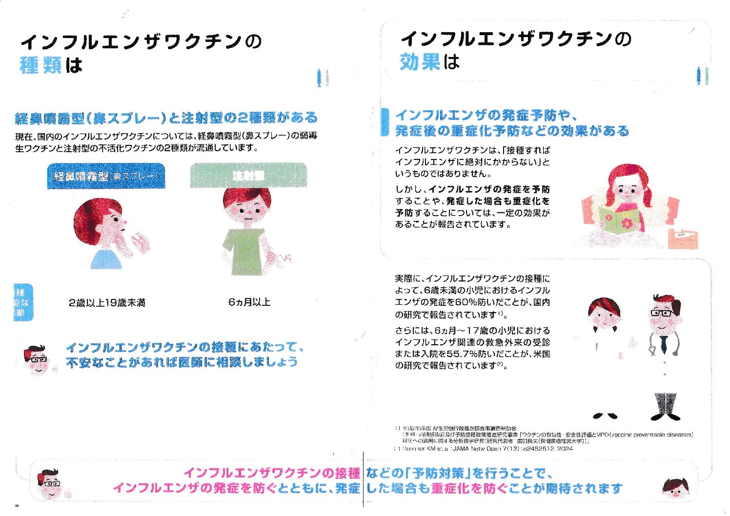 点鼻インフルエンザワクチン「フルミスト®」のご案内